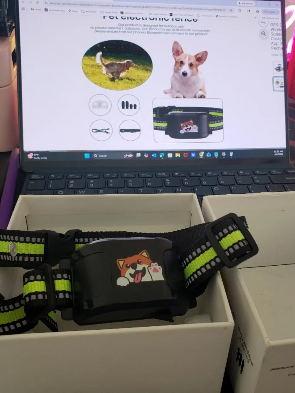 GPS Dog Electronic Fence, Wireless Training Collar- No Subscription Required